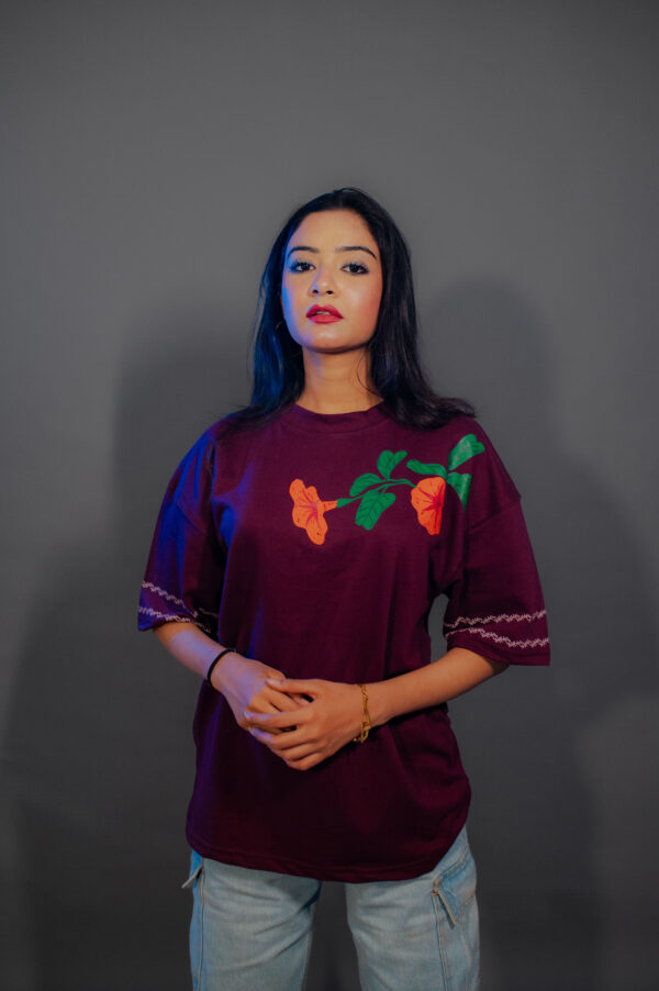 Flora Noir Tee – A Fusion of Edge & Elegance - Image 2