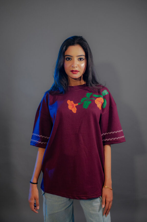 Flora Noir Tee – A Fusion of Edge & Elegance - Image 3